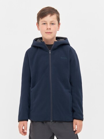 BENCH Fleece Jacket 'Draken' in Blue: front