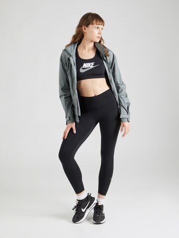 NIKE Skinny Sporthose 'ONE' in Schwarz