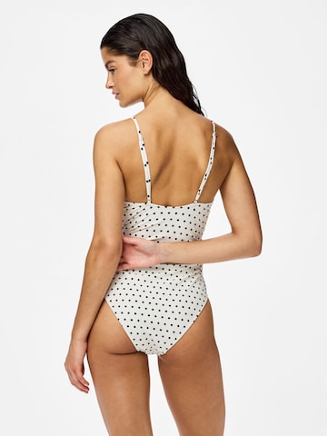 PIECES Triangel Badedragt 'PCBaomi' i hvid