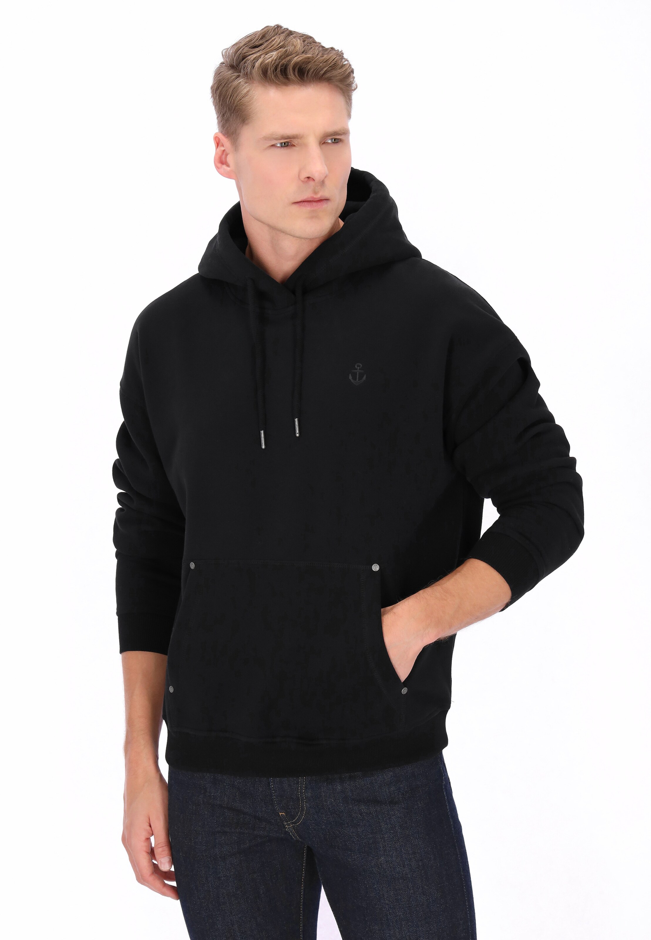 DreiMaster Vintage - Sudadera en negro: frente