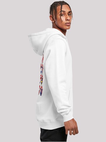 F4NT4STIC Sweatshirt 'The Rolling Stones Voodoo Lounge Tongues' in Wit