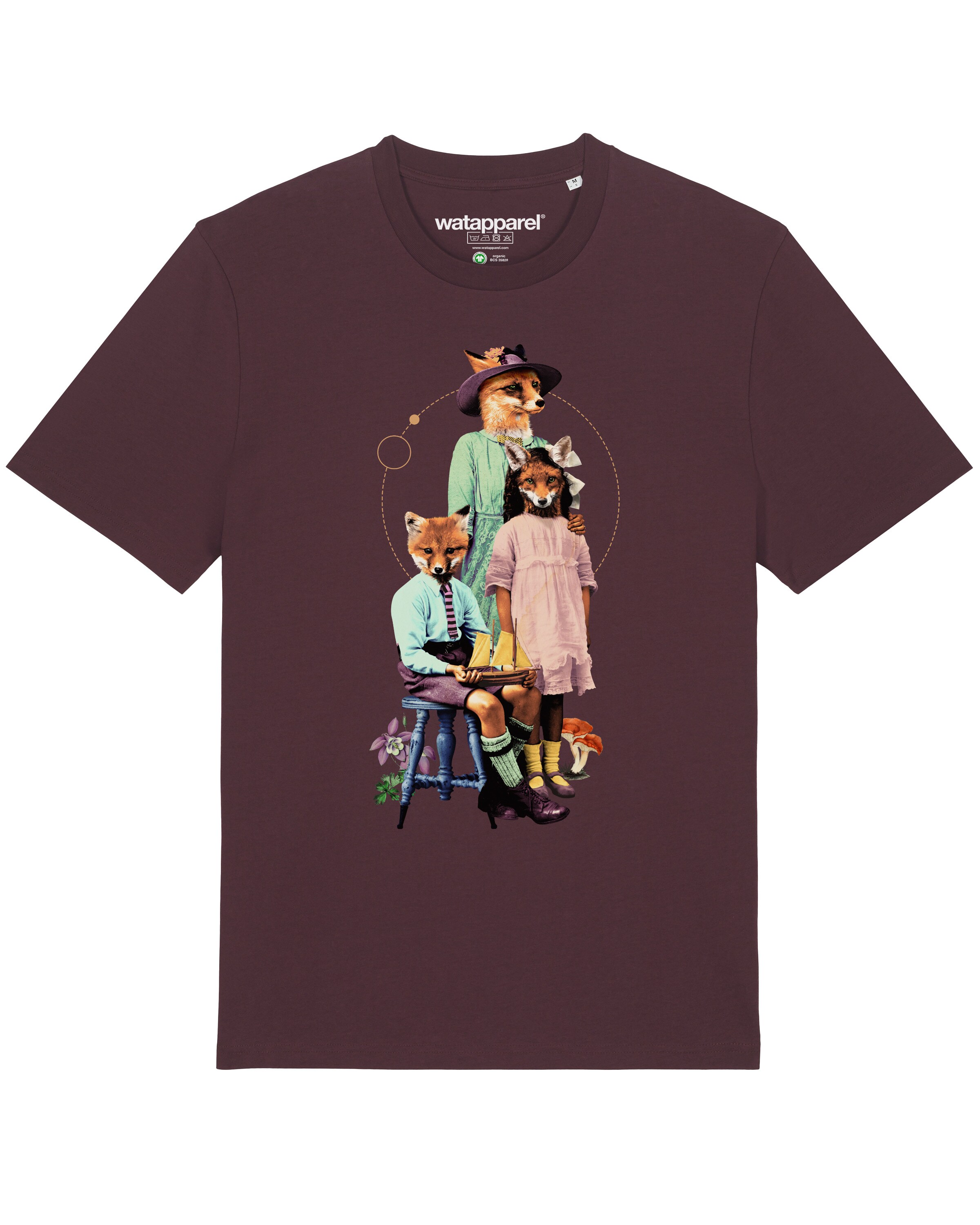 Watapparel T-Shirt ' Fancy Fox ' in Rot: Vorderseite