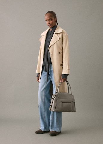 MANGO TEEN Between-Seasons Coat in Beige