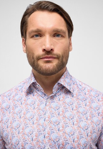 ETERNA Comfort fit Button Up Shirt in Orange