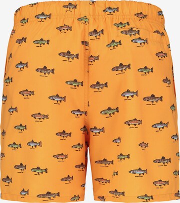 Shiwi Badeshorts 'GO FISH' i orange