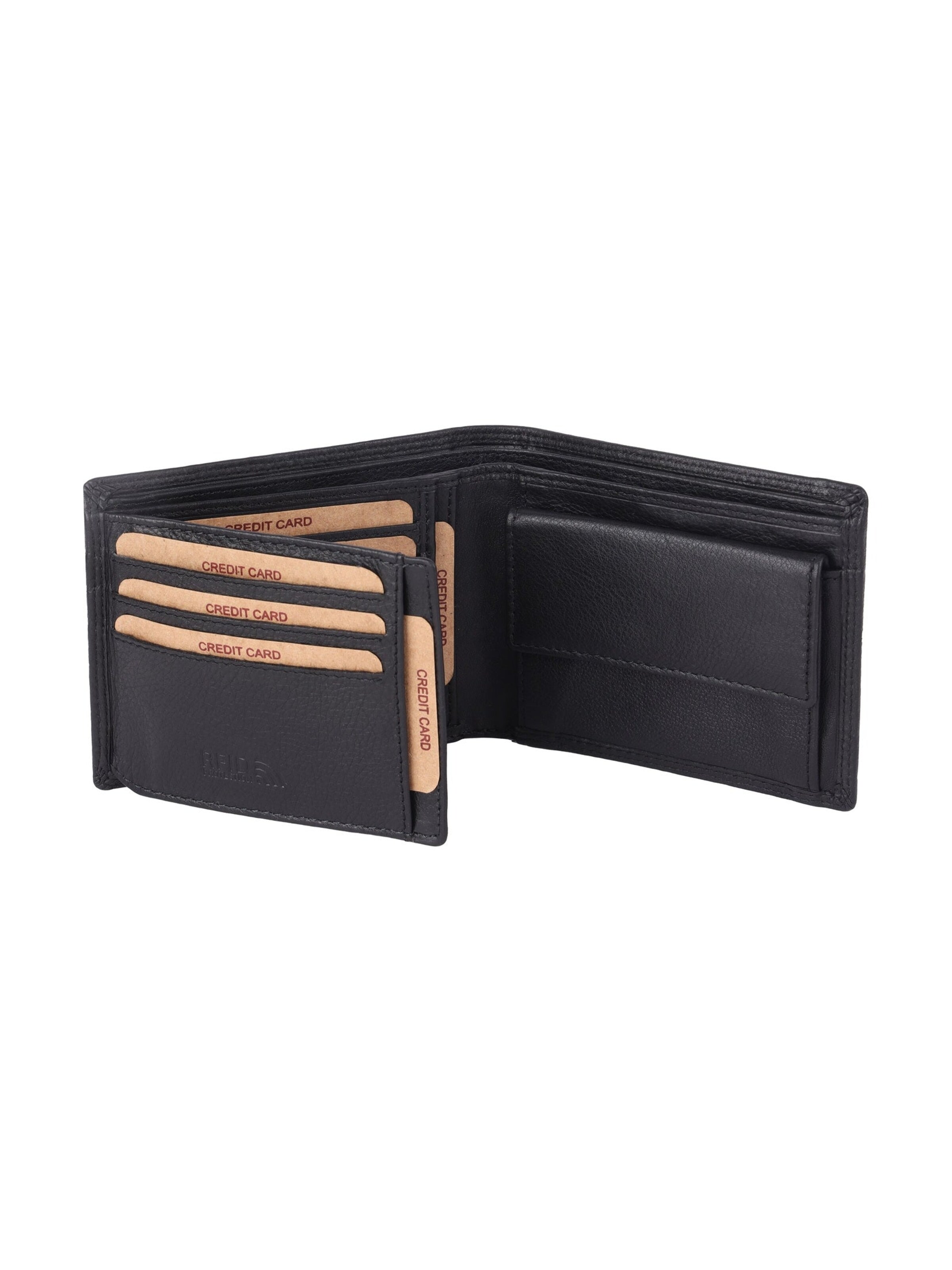Benthill Wallet in Black: front