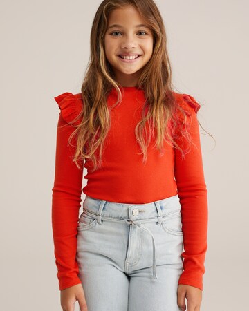 WE Fashion Shirt in Rot: Vorderseite