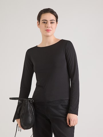 juoda ABOUT YOU Marškinėliai 'Aylin': priekis