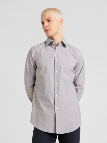 Slim fit Camicia 'HANK' di BOSS in grigio: frontale