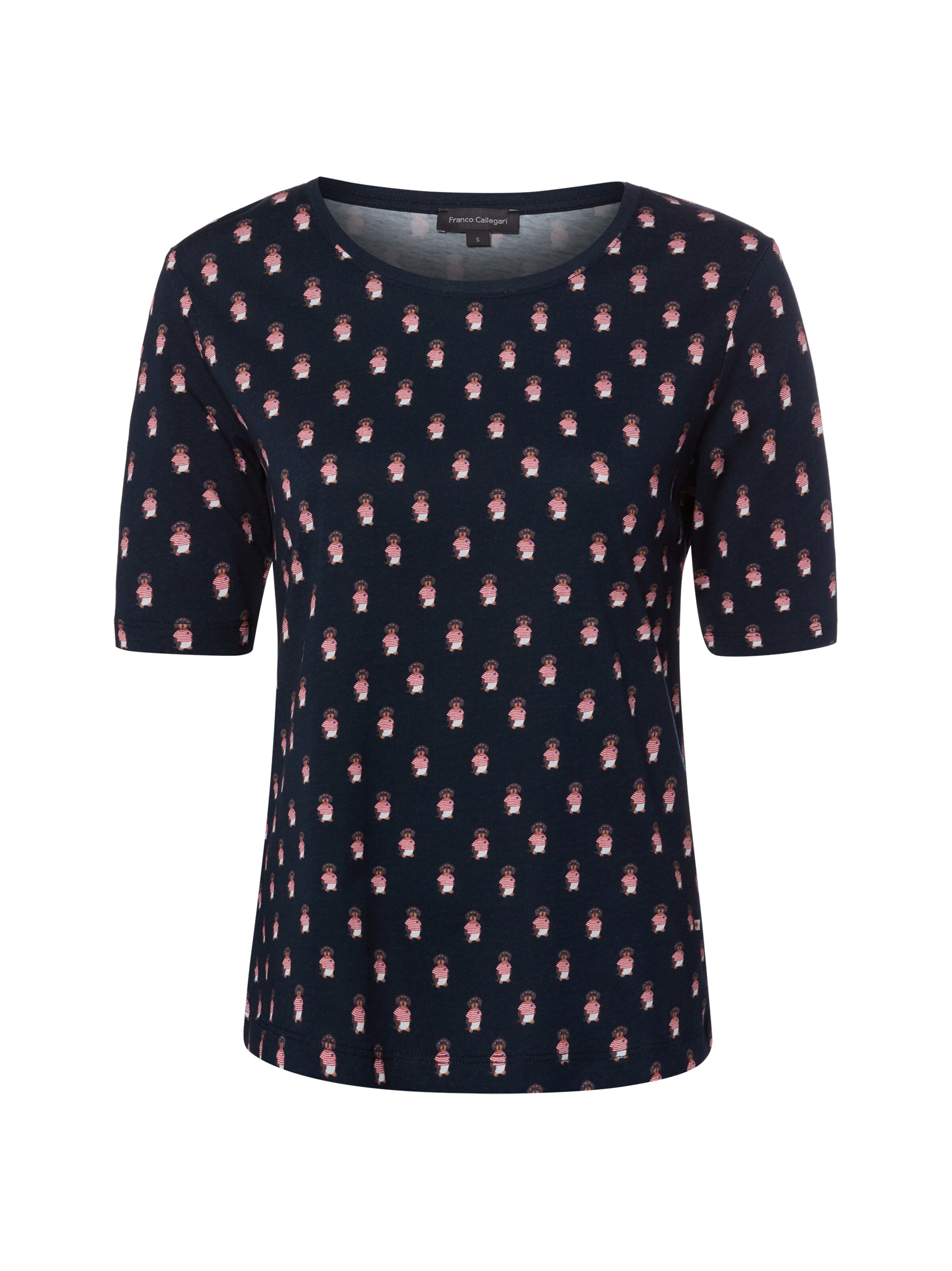 Franco Callegari T-Shirt in Blau: Vorderseite