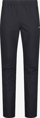 CMP Regular Outdoor Pants in Black: front