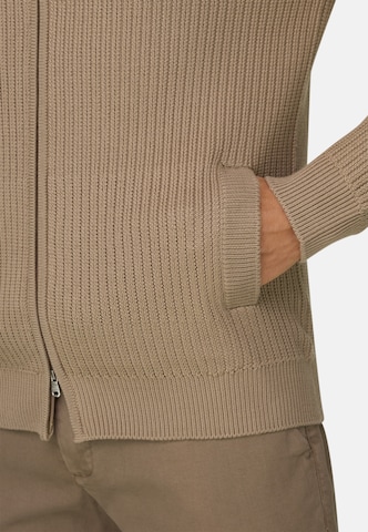 Boggi Milano Gebreid vest in Beige: voorkant