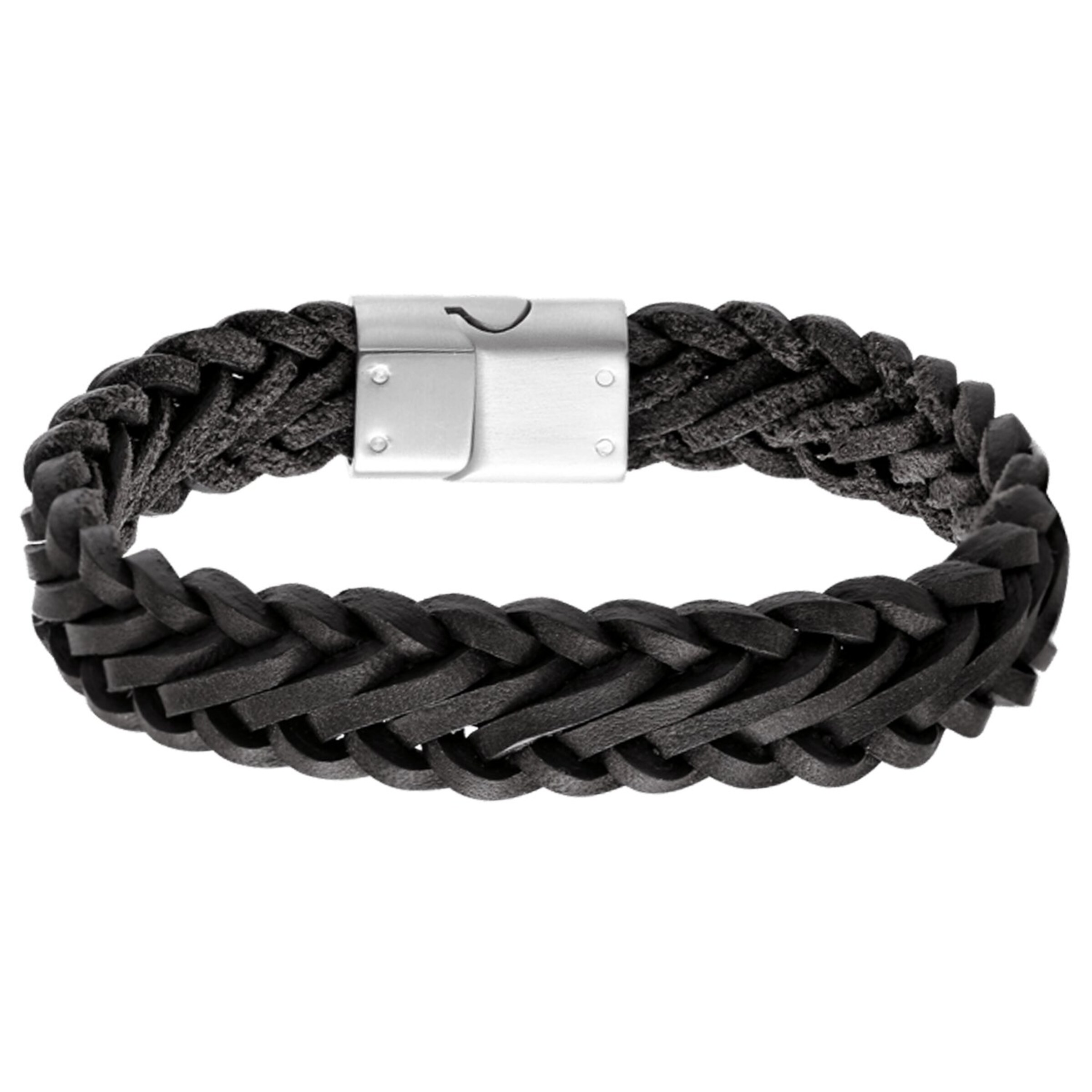 Lucardi Armband 'Urban Story' in Zwart: voorkant