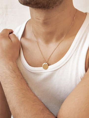 Hey Happiness Ketting 'Minimalist Disc' in Goud: voorkant