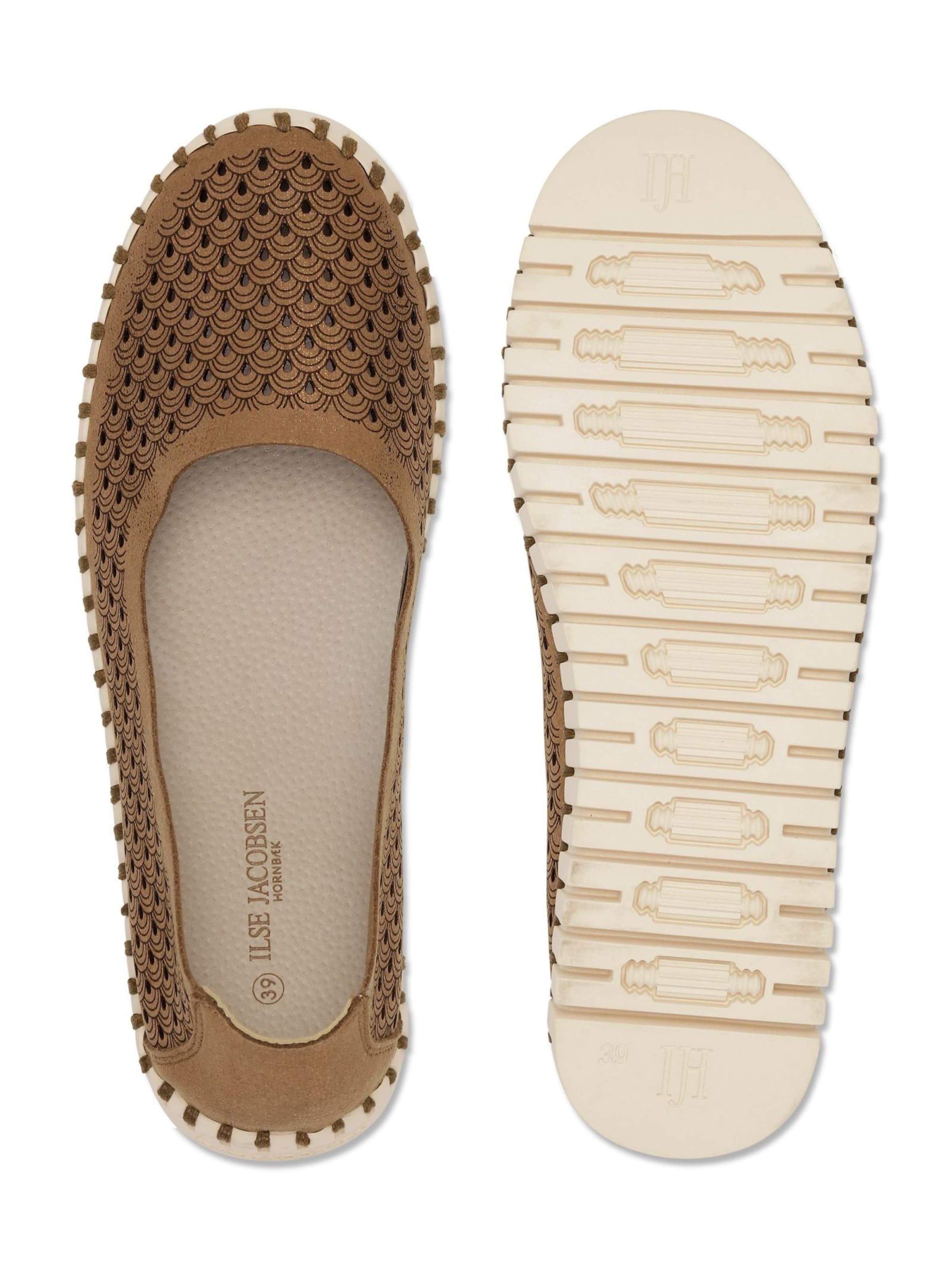 ILSE JACOBSEN Slipper 'Tulip3578' i brun