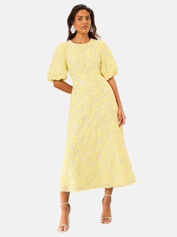 love & roses Φόρεμα σε κίτρινο: μπροστά