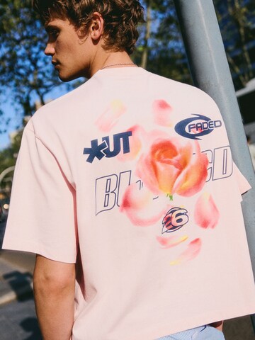 T-Shirt Bershka en rose