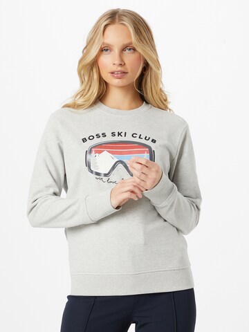 BOSS Orange Sweatshirt 'ELA' in Grau: predná strana