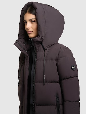 khujo Winter Coat 'Coulin2 Matt' in Purple