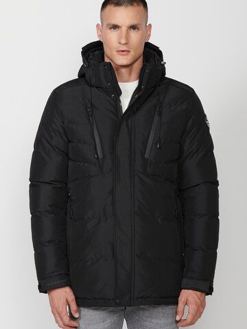 KOROSHIZimska jakna - crna boja: prednji dio