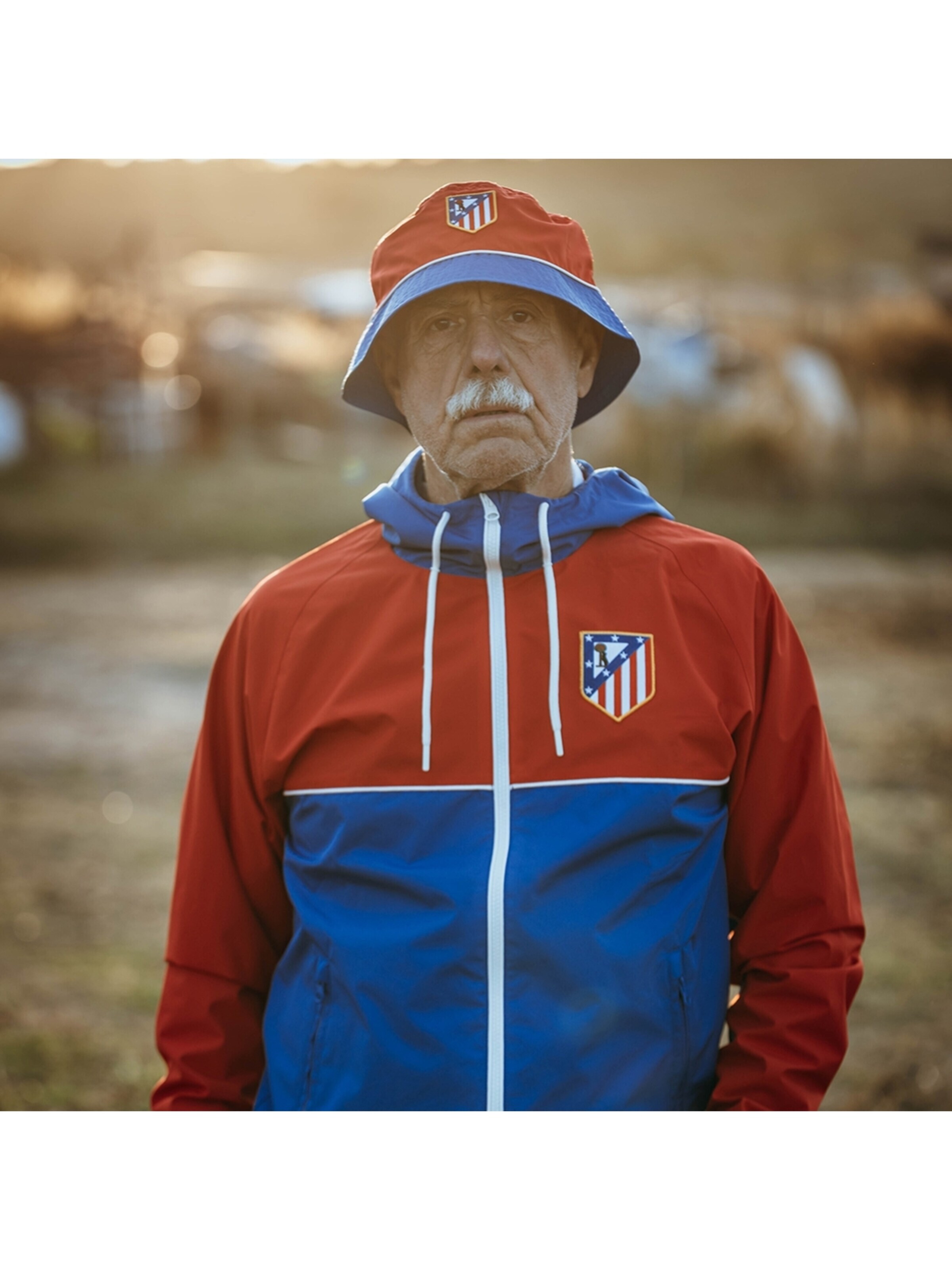 COPA FOOTBALL Hat 'Atletico de Madrid Color Block Bucket Hat' in Blue