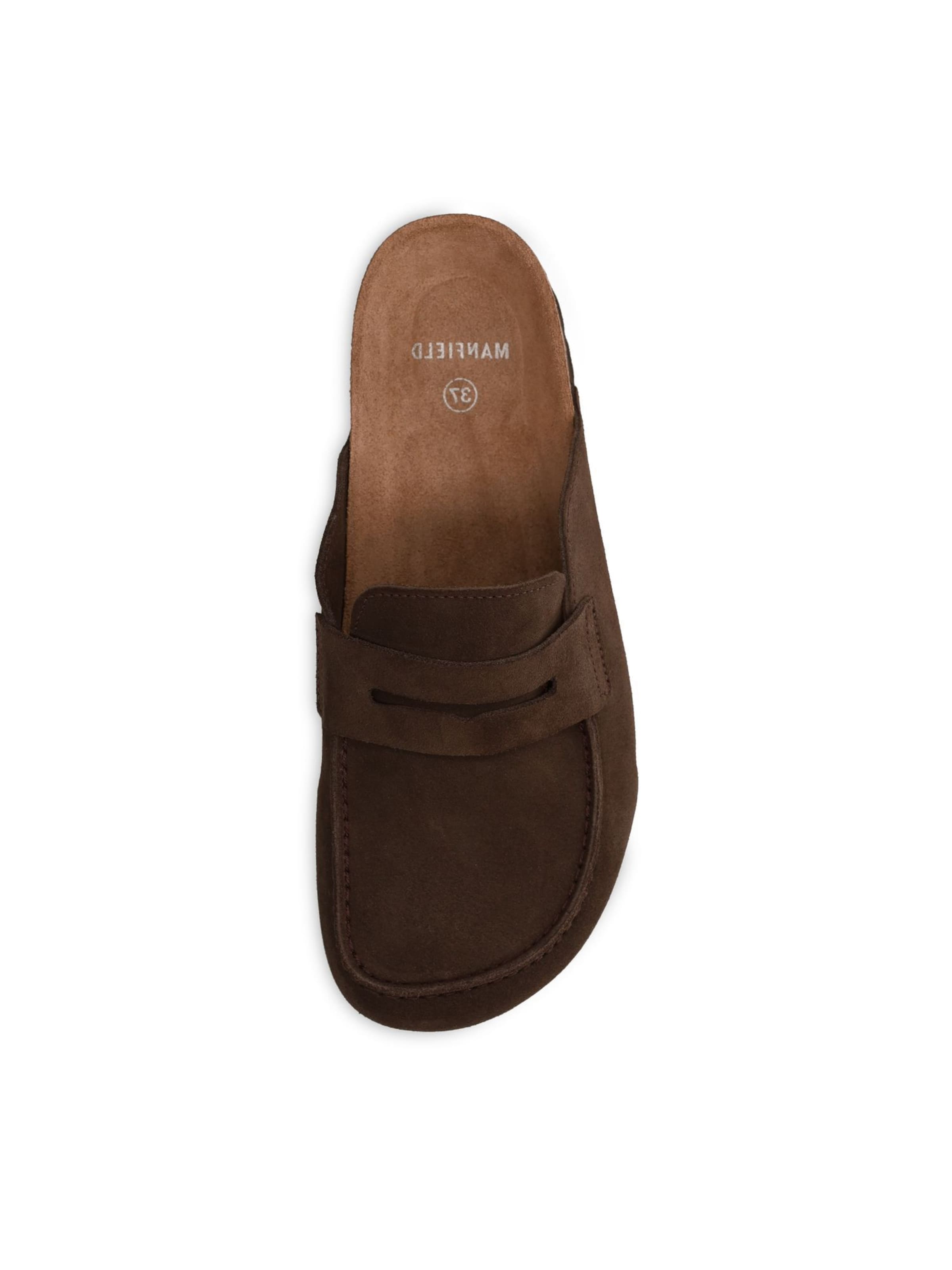 MANFIELD Pantolette in Braun