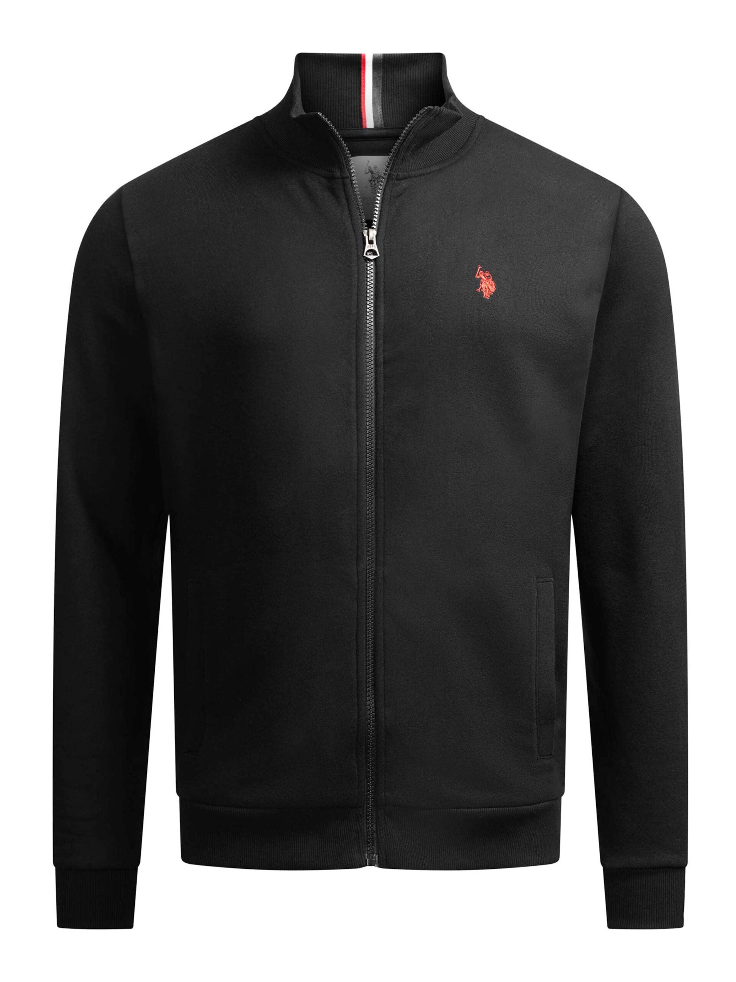 U.S. POLO ASSN. Zip-Up Hoodie in Red / Black, Item view