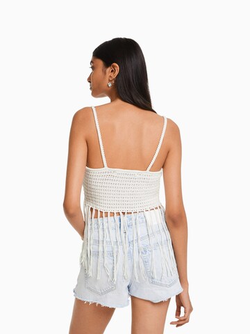 Bershka Top in Weiß