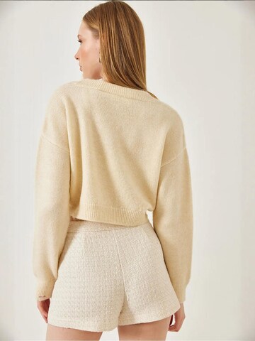 Pull-over Bianco Lucci en beige
