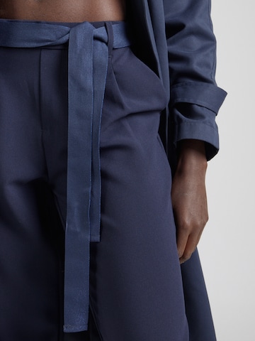 ONLY Tapered Pleat-Front Pants 'ONLRITA-NEMY' in Blue