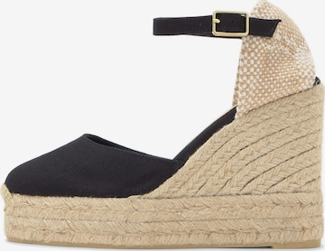 Castañer Espadrillo 'Carol' värissä musta: etupuoli