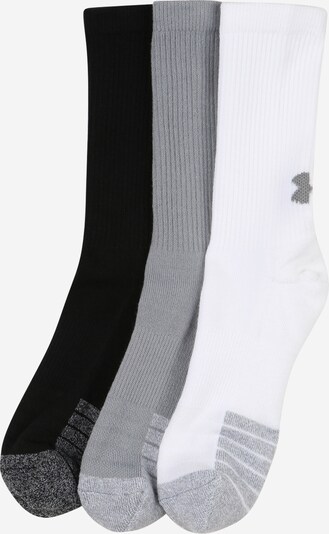 UNDER ARMOUR Athletic Socks in Grey / Black / White, Item view