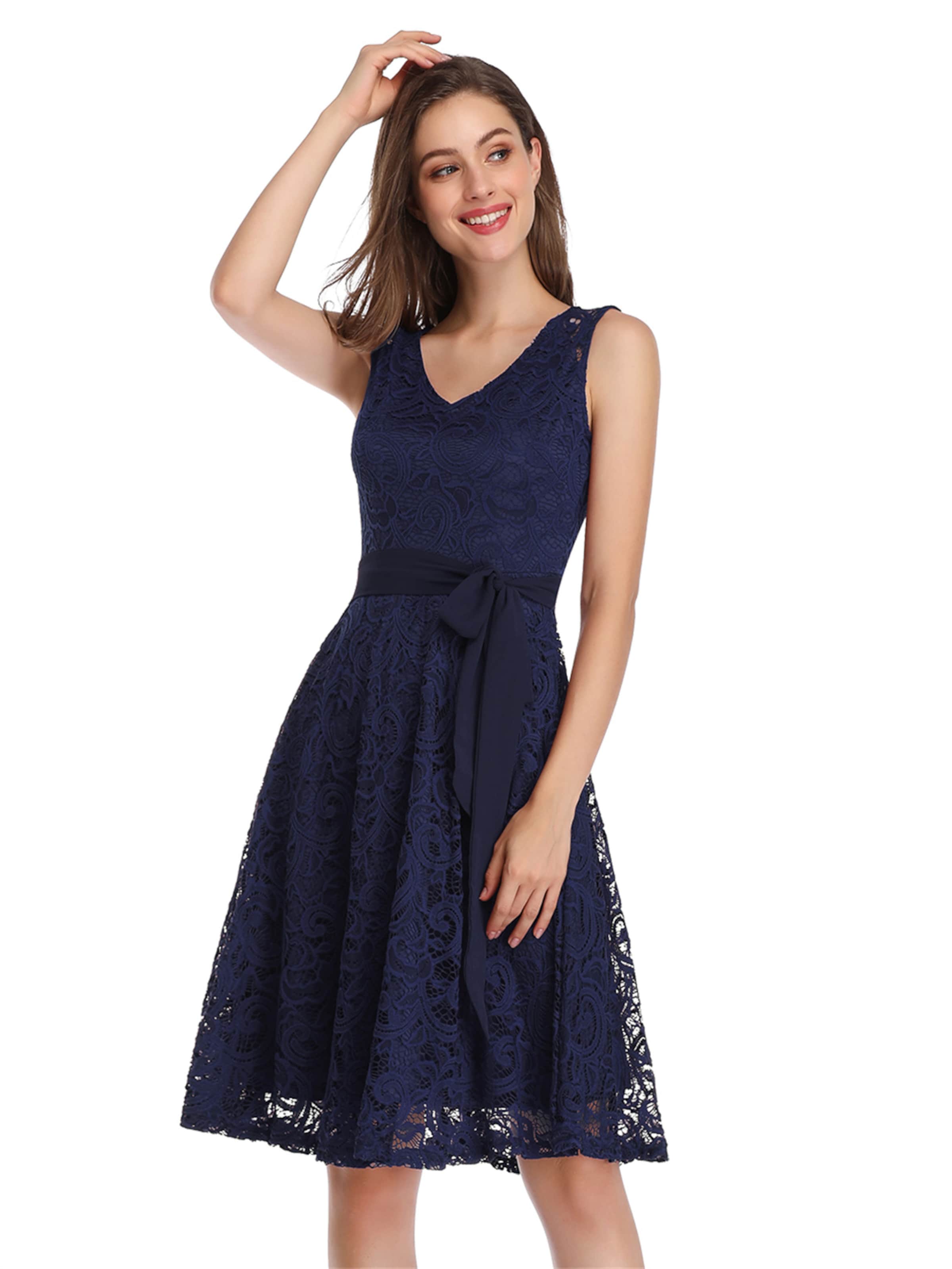 Yesfashion Dress in Blue: front