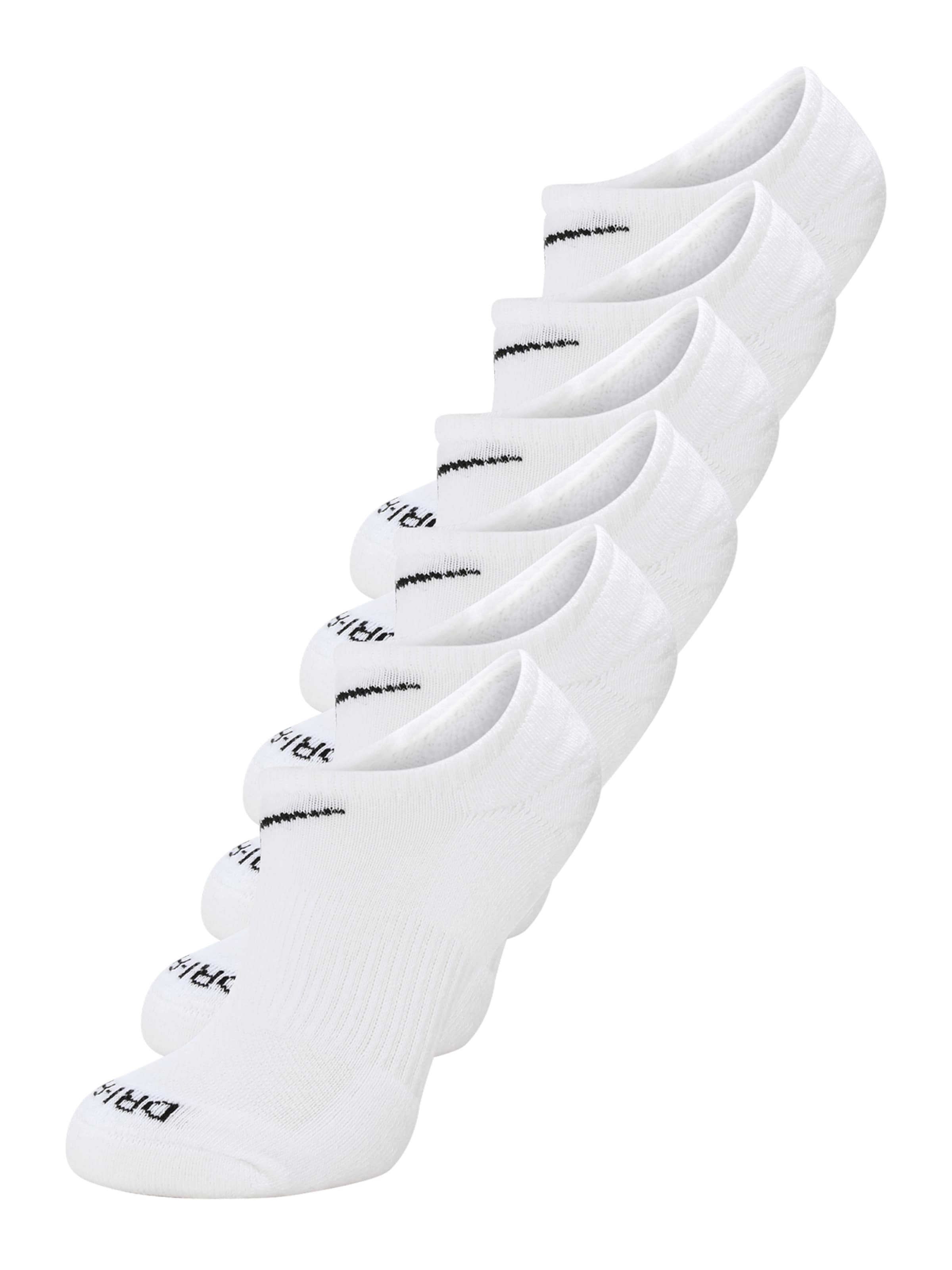 NIKE Spordisokid 'Everyday Plus', värv valge: eest vaates