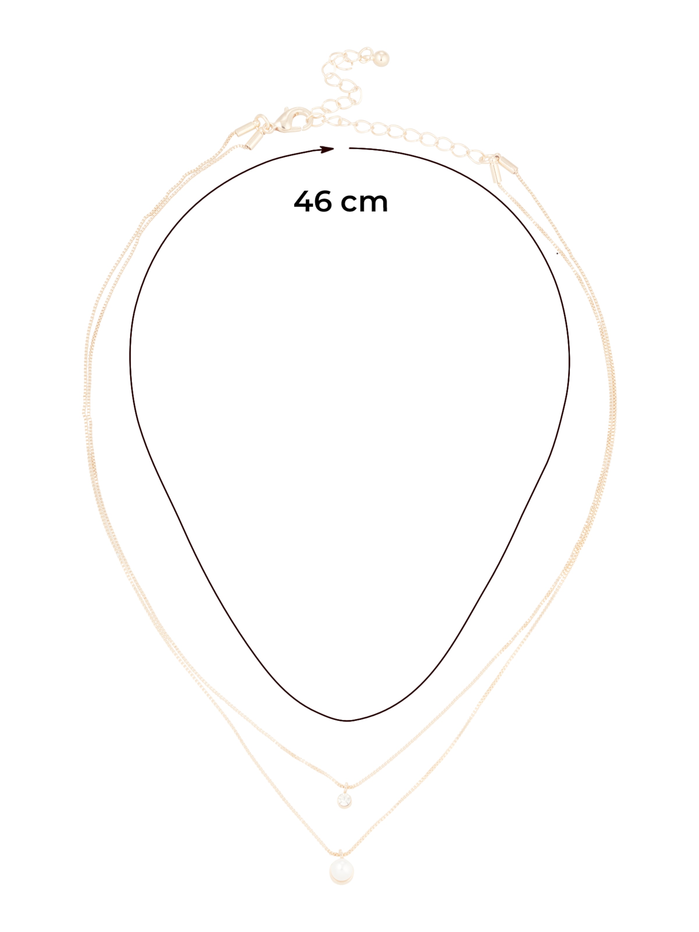 ABOUT YOU - Colar 'Leia' em ouro