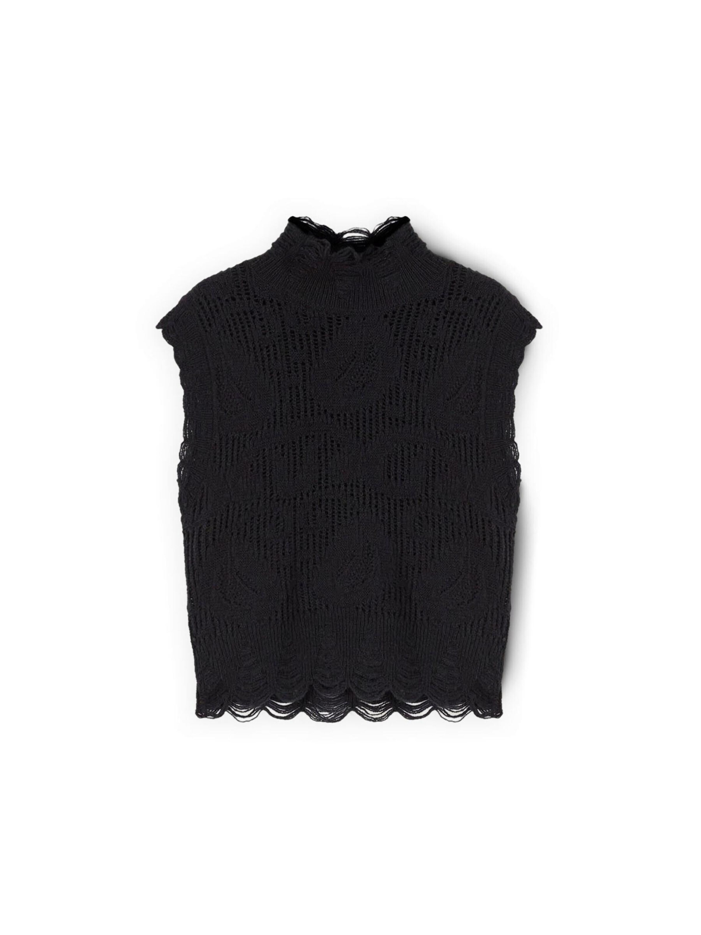 Pull-over MOTIVI en noir : devant