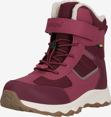 ZigZag Winterstiefel 'Balful' in Lila: Vorderseite
