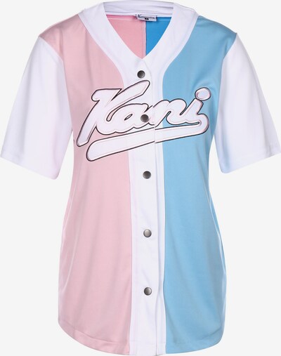Karl Kani Shirt in himmelblau / rosa / schwarz / weiß, Produktansicht