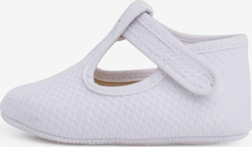Pisamonas - Sapato de primeiros passos em branco: frente