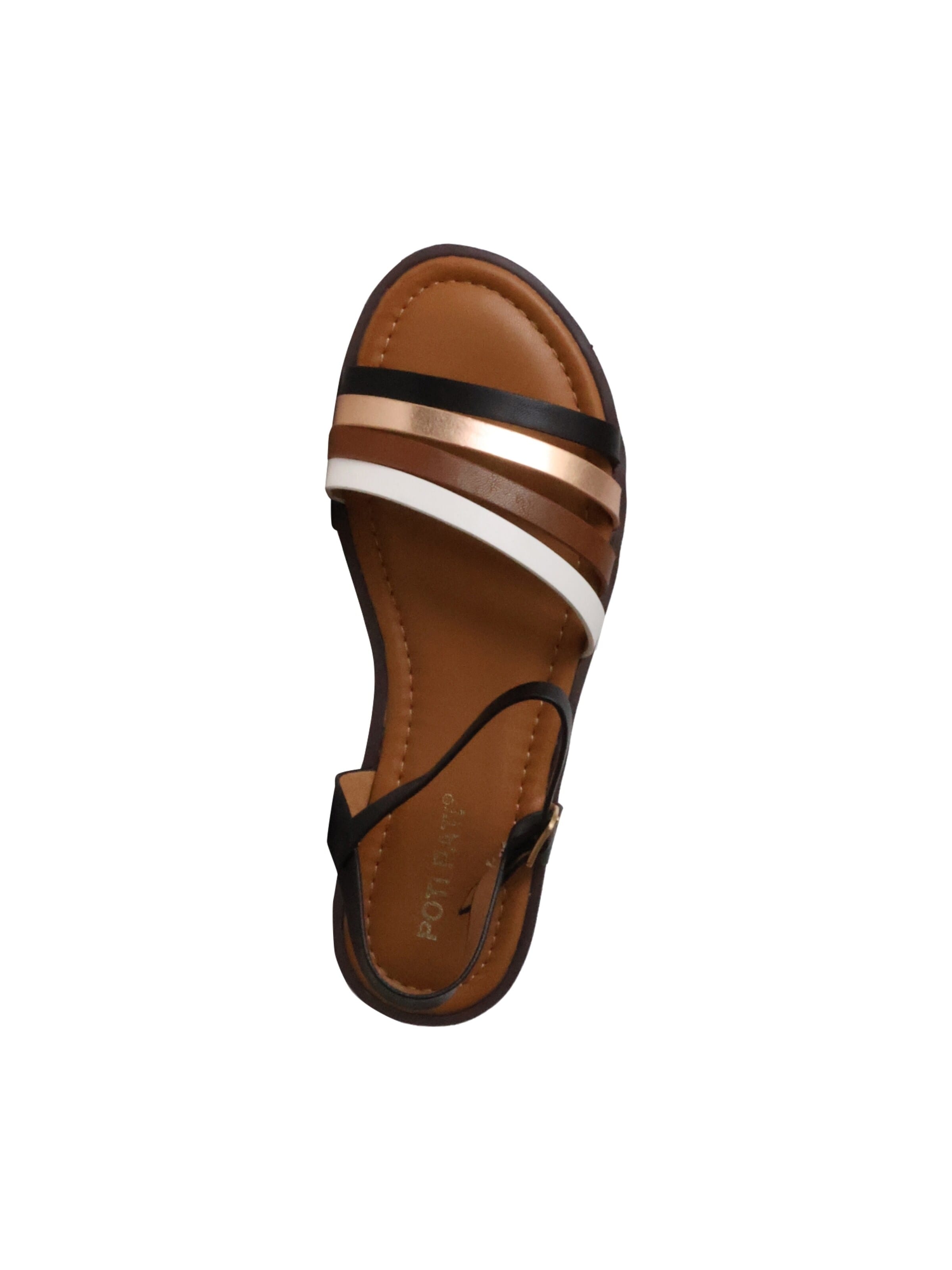 POTI PATI Strap Sandals in Black