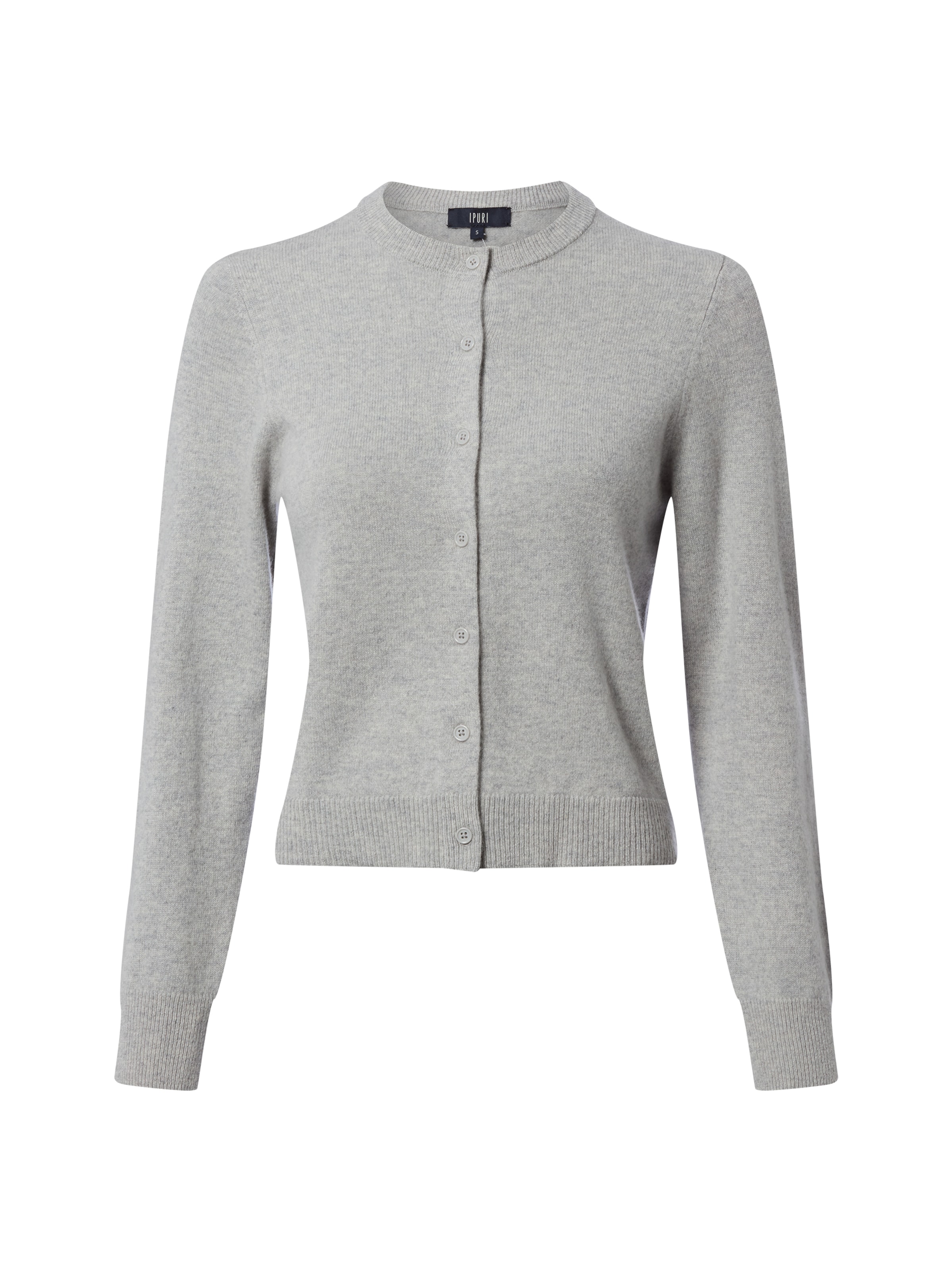 Ipuri Knit Cardigan in Grey: front