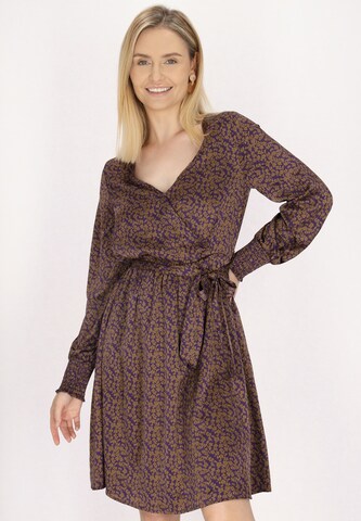 Robe Usha en violet : devant