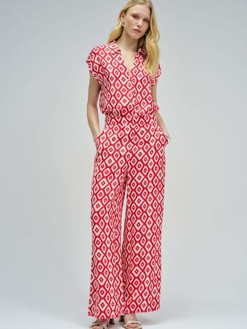 Salsa Jeans Blouse in Rood: voorkant