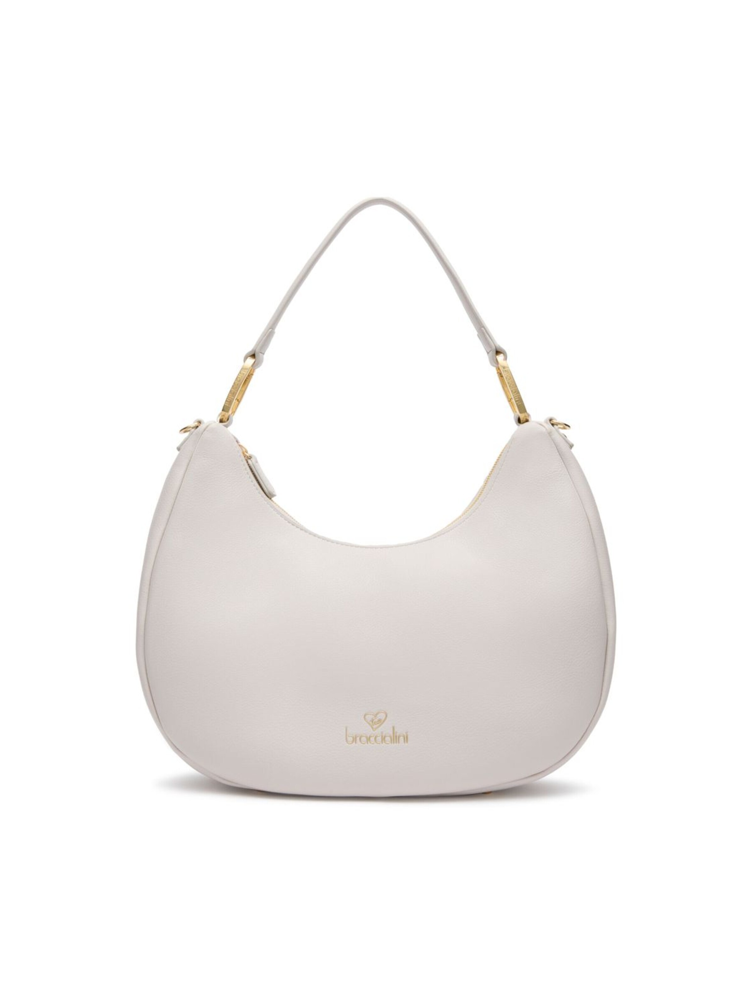 Borsa a spalla 'Amy' di Braccialini in grigio: frontale