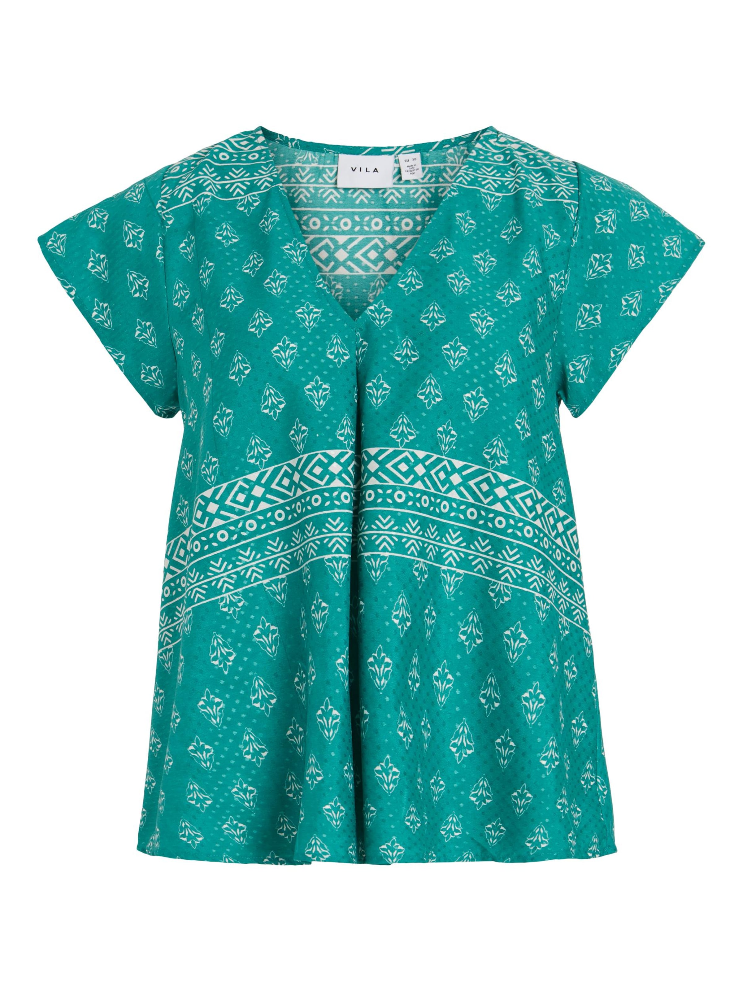 VILA Μπλούζα 'ATNIA' σε πράσινο: μπροστά