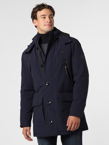 HECHTER PARIS Between-Seasons Parka in Blue: front