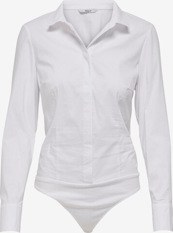 ONLY - Blusa body 'SELMA' em branco: frente