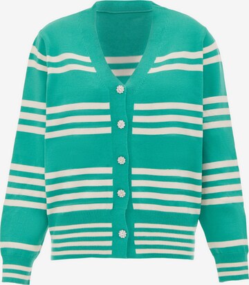 Cardigan ZITHA en vert : devant