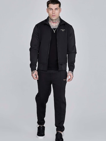 SikSilk Slimfit Sporthose 'Smart Joggers' in Schwarz