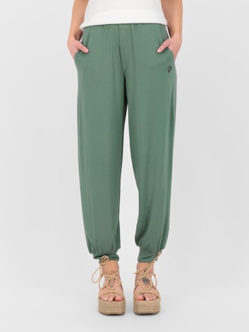 Alife and Kickin Tapered Broek 'AlanaAK' in Groen: voorkant